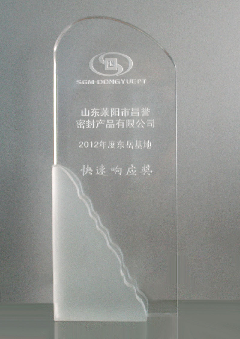 我公司获得2012年度通用东岳基地“快速...