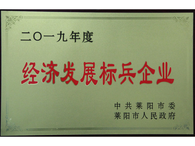 我司荣获“2019年度经济发展标兵企业”...